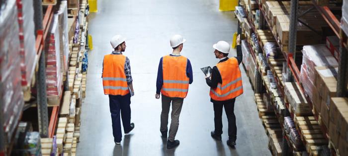 workers in a warehouse
